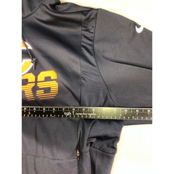 Nike NFL On Field Chicago Bears Dri-FIT Hoodie XL Navy Side Zip Pullover - Picture 3 of 6